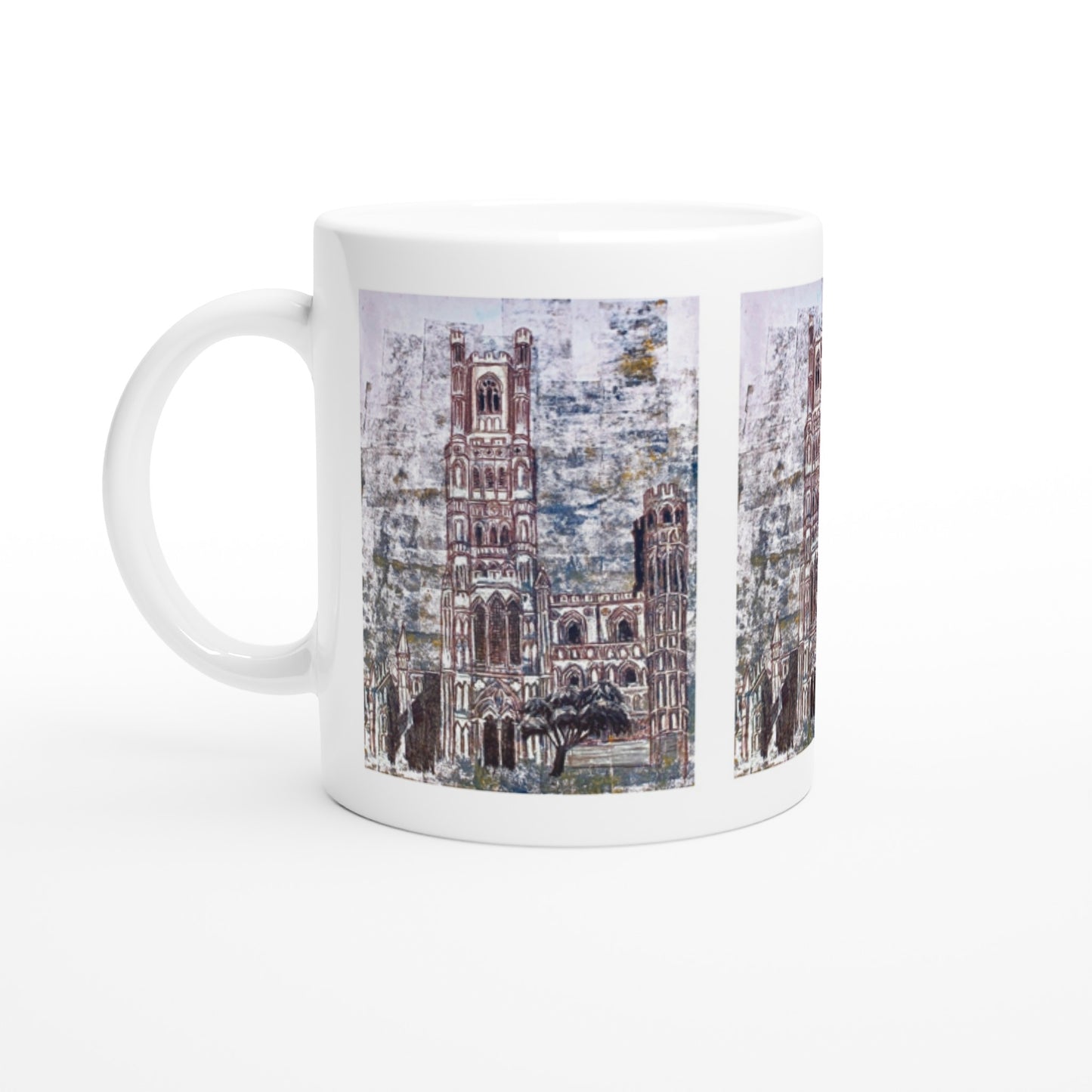 Charcoal Ely Cathedral Ceramic Mug